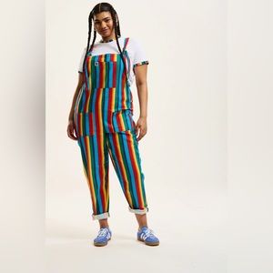 Lucy & Yak Rainbow Dungarees NWT UK22